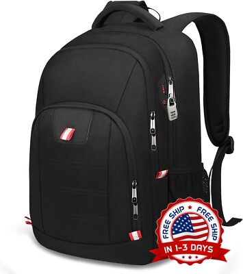 Mochila para Laptop 15.6 Pulgadas Bolso de Mujer Hombre Portátil USB de Viaje US