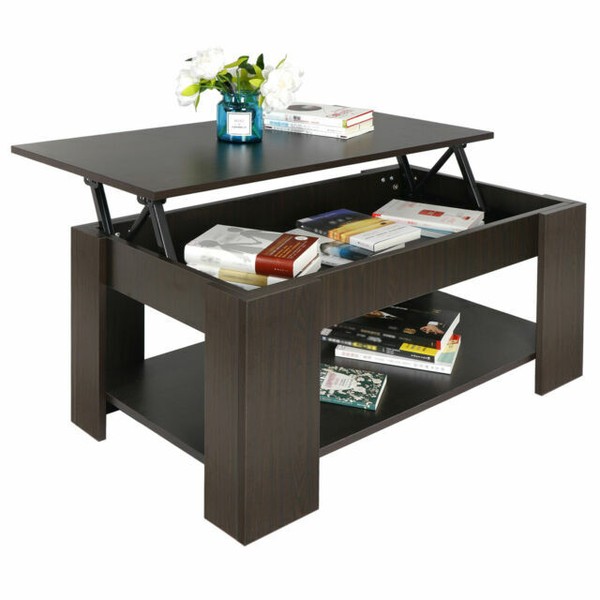 ZENSTYLE H011701D Lift Top Coffee Table with Hidden Compartment
