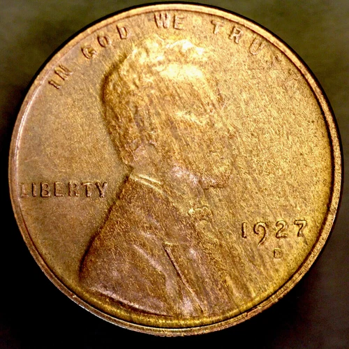 1927 D BU LINCOLN CENT FRESH FROM ORIGINAL COLLECTION-LOT 4408