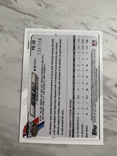 2021 TOPPS PRO DEBUT ANTOINE KELLY AUTO PROSPECT #PD-119 #’d /150 BLUE - Picture 2 of 2