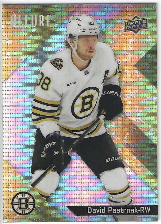 2024-25 Upper Deck Allure DAVID PASTRNAK Bruins Gold Glitter Bomb # 88 #'d/199