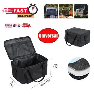 Carrying Travel Case Portable Power Station Storage Bag Universal 11.8x8.6x6.7''