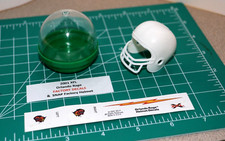 2001 XFL Orlando Rage *FACTORY DIECUT DECALS* & Football Gumball Helmets SNAP