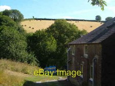Photo 6x4 Wood Farm Woodford Bales of hay in the sun and a shady back gar c2006