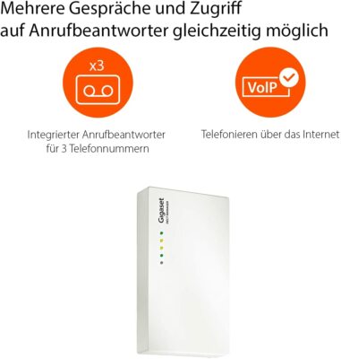 Gigaset N720 DM PRO - DECT Manager - Connections Up To 30 Base Stations And 100 Handsets - Compatible With IP-based Telephone Systems, Black