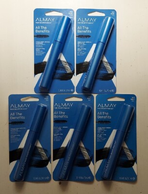 (5) Almay Multi-Benefit Mascara 502 Black 0.24 fl oz Each New Free Shipping 