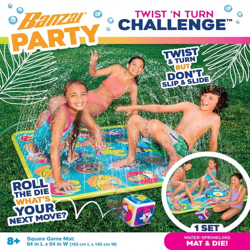 Twister Sprinkler Splash Pad Kids Play Mat Twist Turn Game Pool Summer Outdoor - Picture 3 of 4
