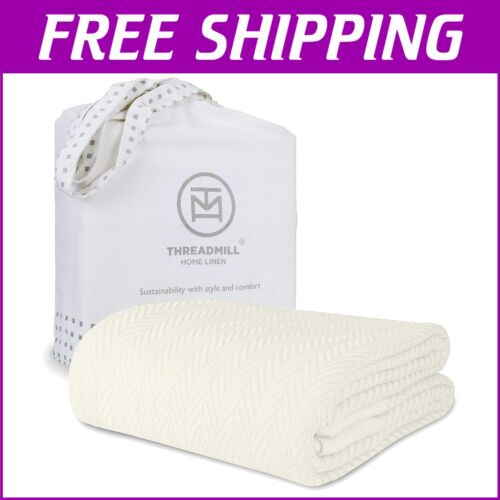 Versatile Lightweight Cotton Twin Blanket - Perfect for All Seasons & Occasions