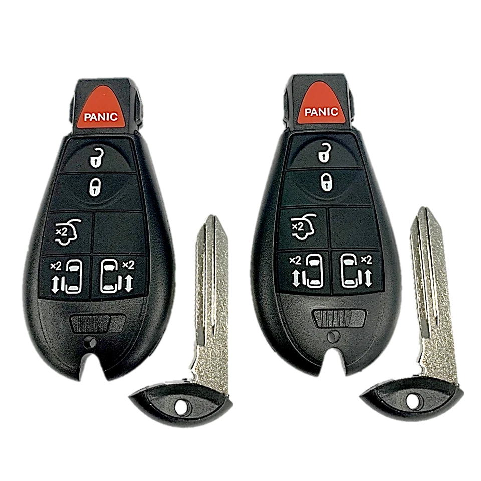 2 mandos a distancia electrónicos sin llave 6B OEM para Chrysler Dodge VOLKSWAGEN IYZ-C01C Foto 3 de 4