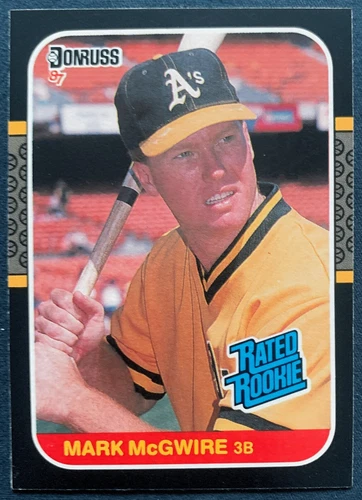 1987 Donruss 46 Mark McGwire Rated Rookie Oakland Athletics