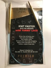 addi Turbo LACE Circular Knitting Needles Skacel US 10.75 7.0mm 16 inch 40cm