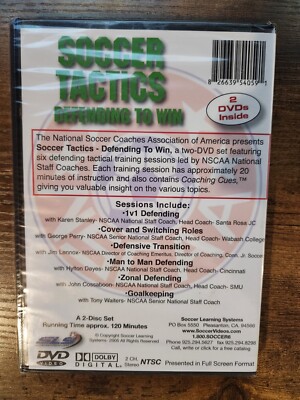 NSCAA Soccer Tactics: Defending To Win (DVD) NEW | eBay