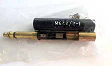 Switchcraft M642/2-1  1/4in Plug Stereo Black, Set of 2 - NOS, Free Shipping