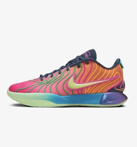 Nike Lebron 21 XXI EP taglia 12 foto multicolore blu vapore laser HF5353-400 - Foto 2 di 14