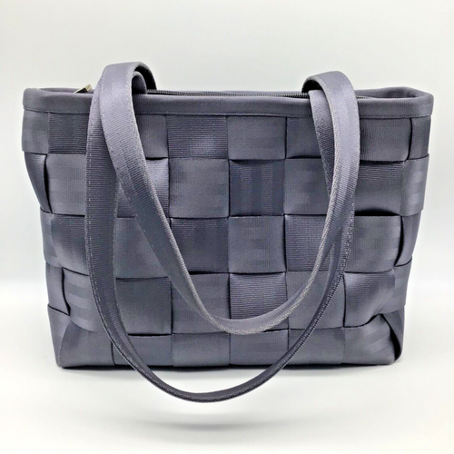 Harvey's Seatbelt Bag Woven Gray/Dove Footed New "H" Hang Tag
