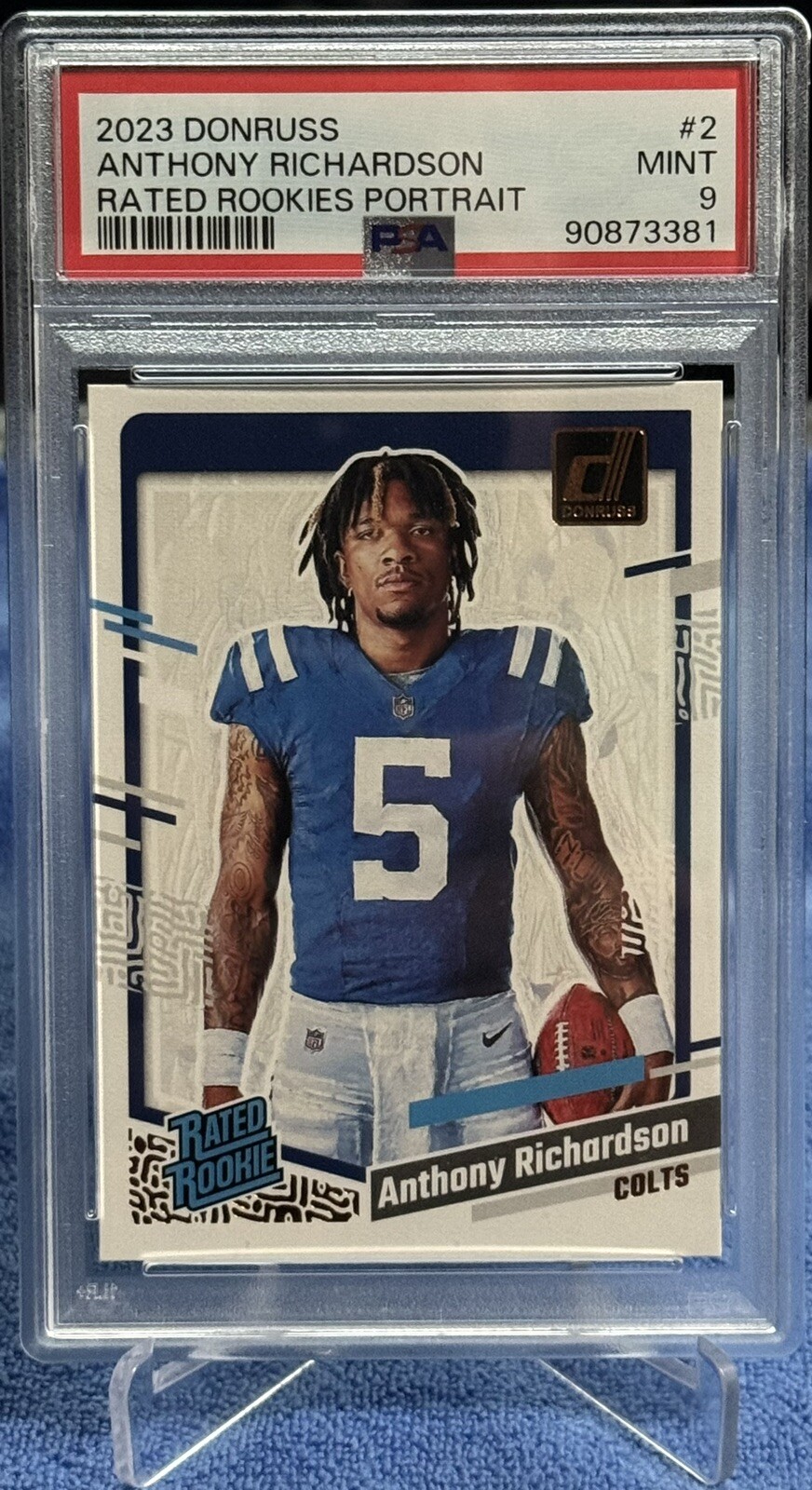 2023 Panini Donruss Anthony Richardson Rated Rookie Portrait