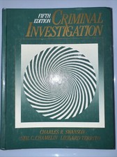CRIMINAL INVESTIGATION BOOK 5th edition 1988 Charles Swanson
