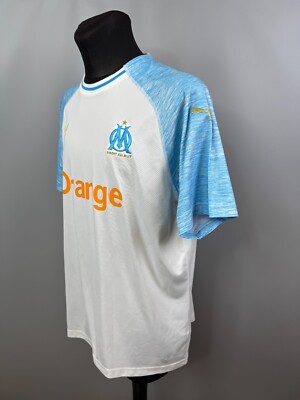 OLYMPIQUE MARSEILLE 2018 2019 HOME SHIRT FOOTBALL SOCCER PUMA
