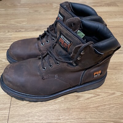 Timberland Pro Steel Toe Boots Brown Leather 11.5 Mens US  display picture 1