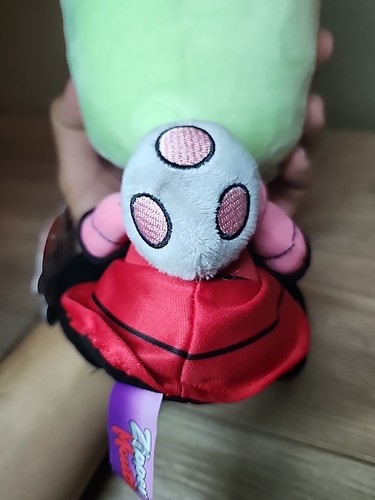Muñeco de peluche extraterrestre boca cremallera Zim original Nickelodeon Invader juguete con etiquetas - Imagen 18 de 24