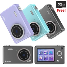 HD 1080P Mini Digital Children Camera 48MP 2.4'' LCD Display Screen w/32GB Card