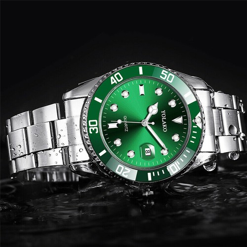 New Men Stainless Steel Strap Quartz Classic Men's Luxury Wrist Watch Fashion - Picture 12 of 16
