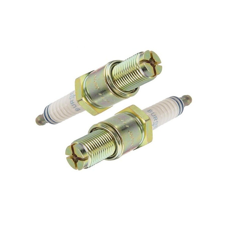 NGK Spark Plug Set 2 Pieces Laser Platinum Gap 0.055 For Mazda