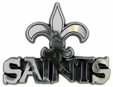 NFL 3-D Automotive Team Chrome Emblem By Team ProMark -Mew Orleans Saints