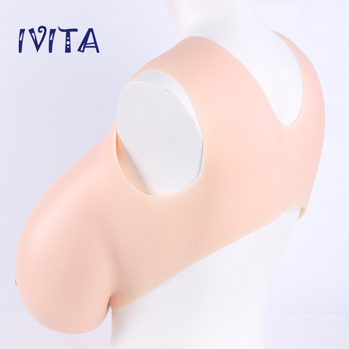 K Cup Half-body Full Silicone Breasts Suit Drag Queen Crossdressing Fake Boobs - Afbeelding 5 van 12