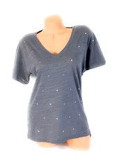 NWT Victoria Secret PINK Bling Campus T-shirt Shine Graphic Tee Size XS