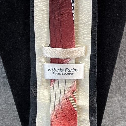 Vittorio Farina, corbata de diseñador italiano 58” cuadrado de bolsillo a juego - Imagen 6 de 15