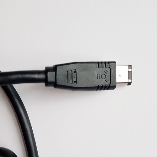 FireWire IEEE-1394 Cable - 6-Pin Male to 6-Pin Male - Black - 1m - New - 第 2/2 張圖片