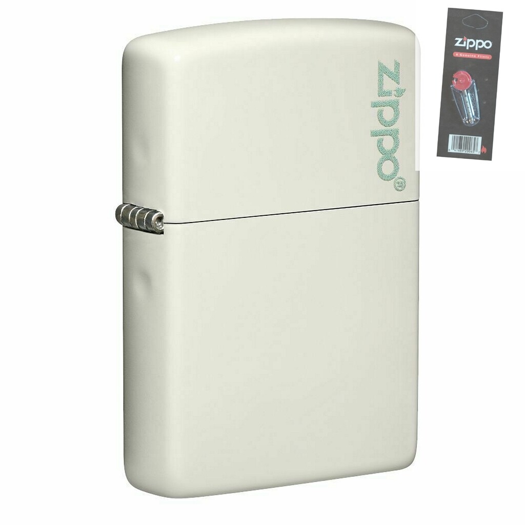 Zippo 49193ZL Glow in the Dark Zippo Logo Pocket Lighter +