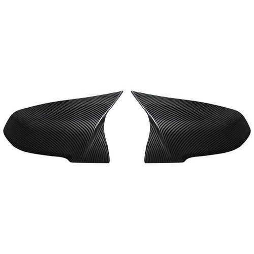 2PC Carbon Fiber Style Side Mirror Cover Caps for BMW 3 Series F30 F31 320i 328i - Picture 2 of 16