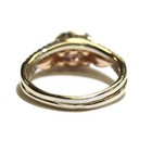 14k yellow rose gold .86ct SI2 H round engagement wedding band ring set 6.2g 10 — photo 4