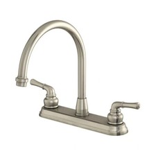EZ-FLO 10239 Prestige Collection High-Arc Standard Kitchen Faucet Brushed Nickel