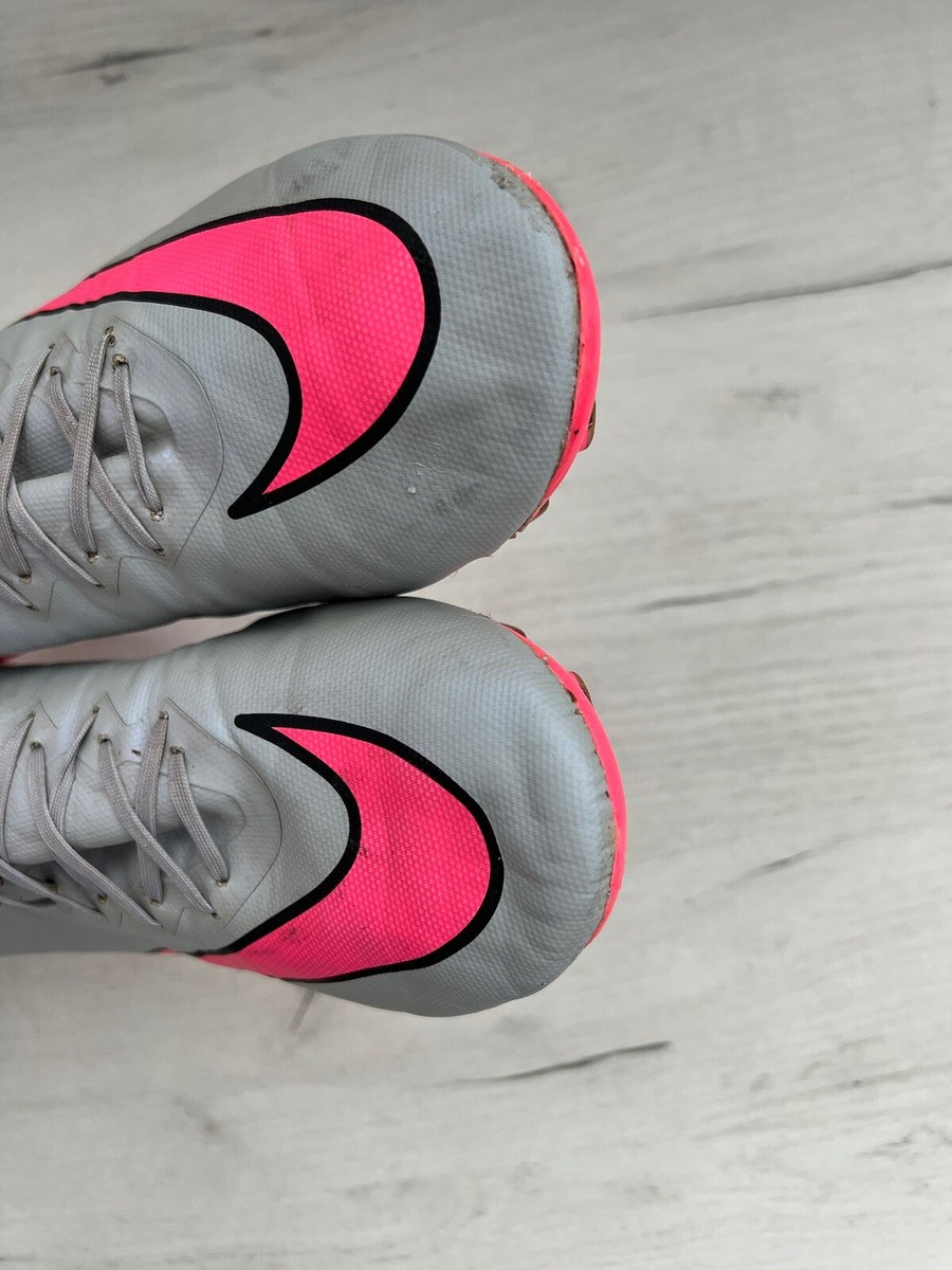 Nike Mercurial Vapor X Gray Pink Football Cleats Boots Elite US11