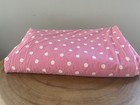 Pottery Barn Teen Kids Pink White Polka Dot Twin Duvet Cover