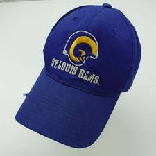 Vintage St Louis Rams Football Ball Cap Hat Snapback Baseball Adult