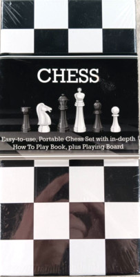 Parragon Chess Set Portable Chessboard 32pcs & Play Book NEW SEALED