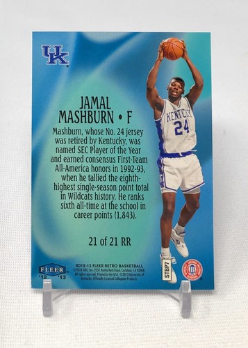 2012-13 FLEER RETRO 99-00 MYSTIQUE RAISE THE ROOF JAMAL MASHBURN /100 RARE - Picture 2 of 2