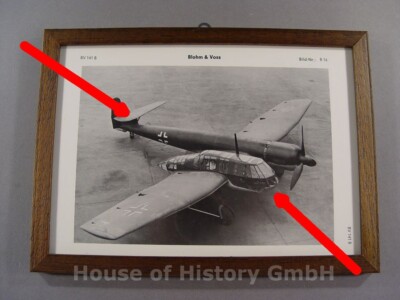 58101: Blohm & Voss BV 141 B Gedrucktes Foto der Serie ''Luftfahrt im Bild''