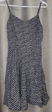 Old Navy Women's Black & White Stripe Tribal Sundress Rayon Sz M