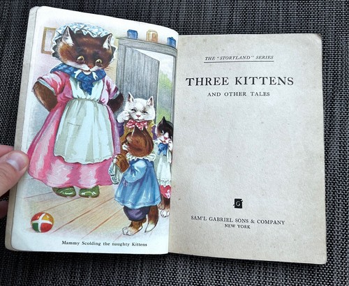 Lot 25 Vintage Mother Goose Nursery Rhymes Illustrated Linen Friends from France - Picture 24 of 24