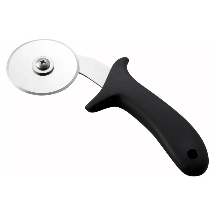Pizza Cutter 2.5" Diameter Blade Polypropylene Handle Wheel Style Slicer Black