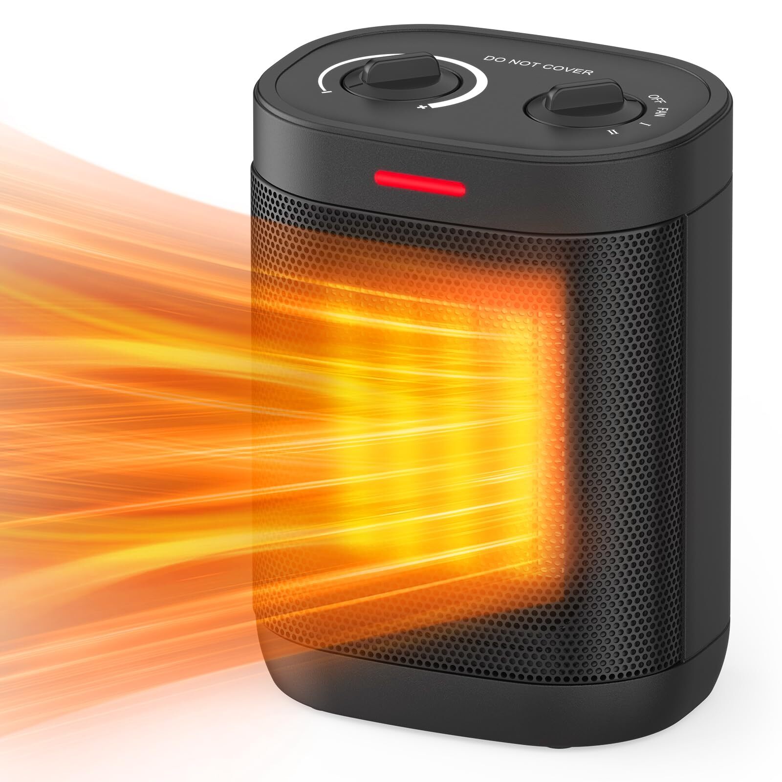 1500W Small Space Heater, Electric Heaters for Indoor Use, PTC Ceramic Space ...