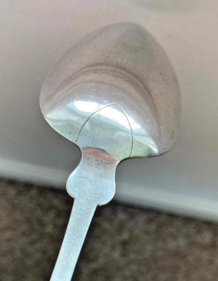 2 CUCHARAS/CARSON & HALL ALBANY NY 1814-1819 GRANDES AMERICANAS TEMPRANAS DE PLATA Foto 4 de 4