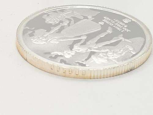 1988 1oz .999 Fine Silver Rarities Mint "Disney Around The World" Art Round #2 - Bild 4 von 12