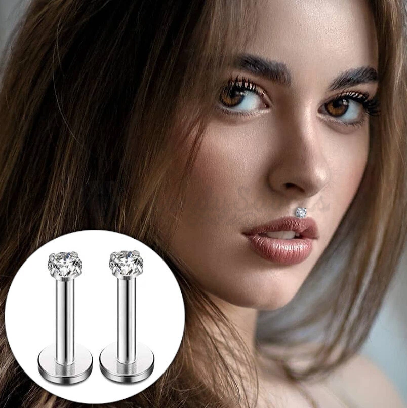 Nose piercing with flat end sale