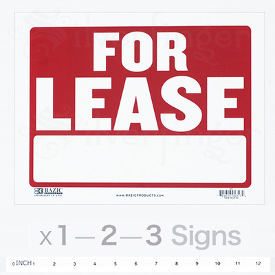 #ad FOR LEASE Sign Weatherproof Plastic Office Residential Commercial Property 9x12quot; $4.65